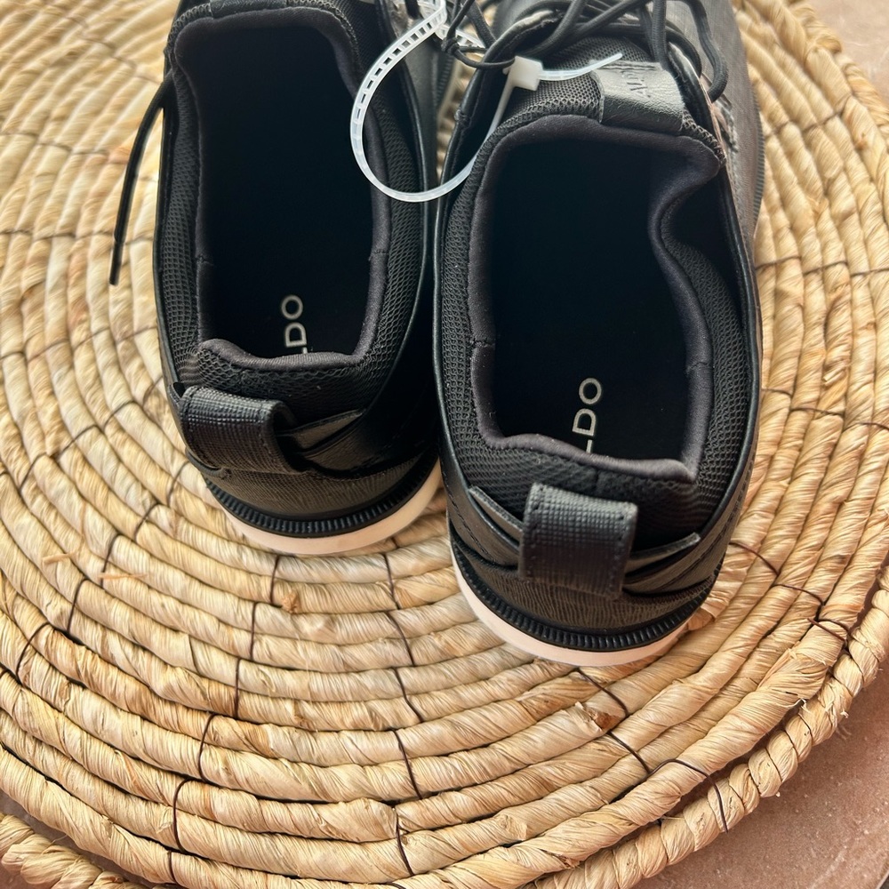 Aldo Kids Black Low-Top Sneakers